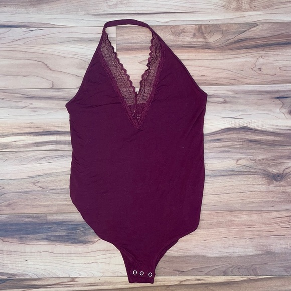 Deep Red American Eagle body suit - Picture 1 of 5